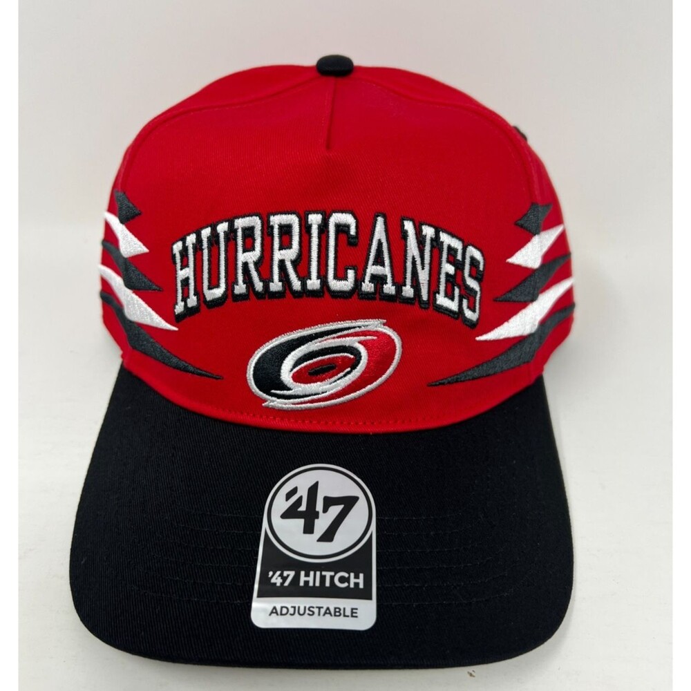 Carolina Hurricanes NHL '47 Brand Red Diamond Cut Hitch Adjustable Snapback Hat